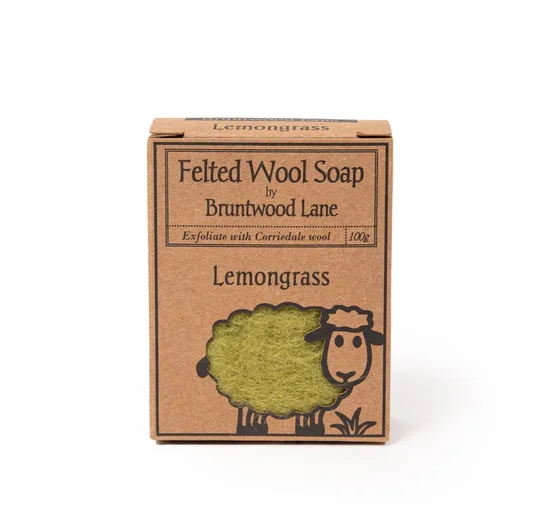Felted Wool Soap Lemongrass 新西兰天然手工羊毛香皂【柠檬草】 100g